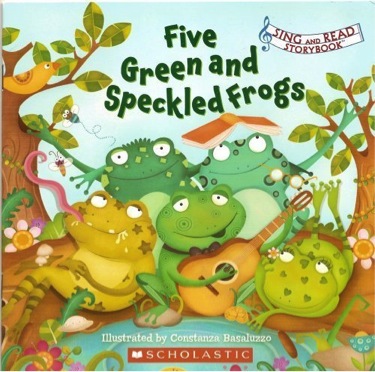 five-green-and-speckled-frogs